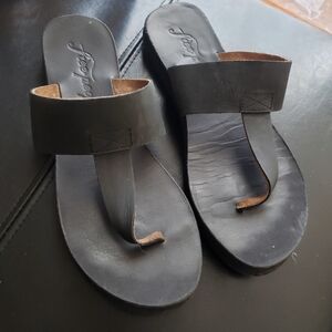 Free People Black Sandals
